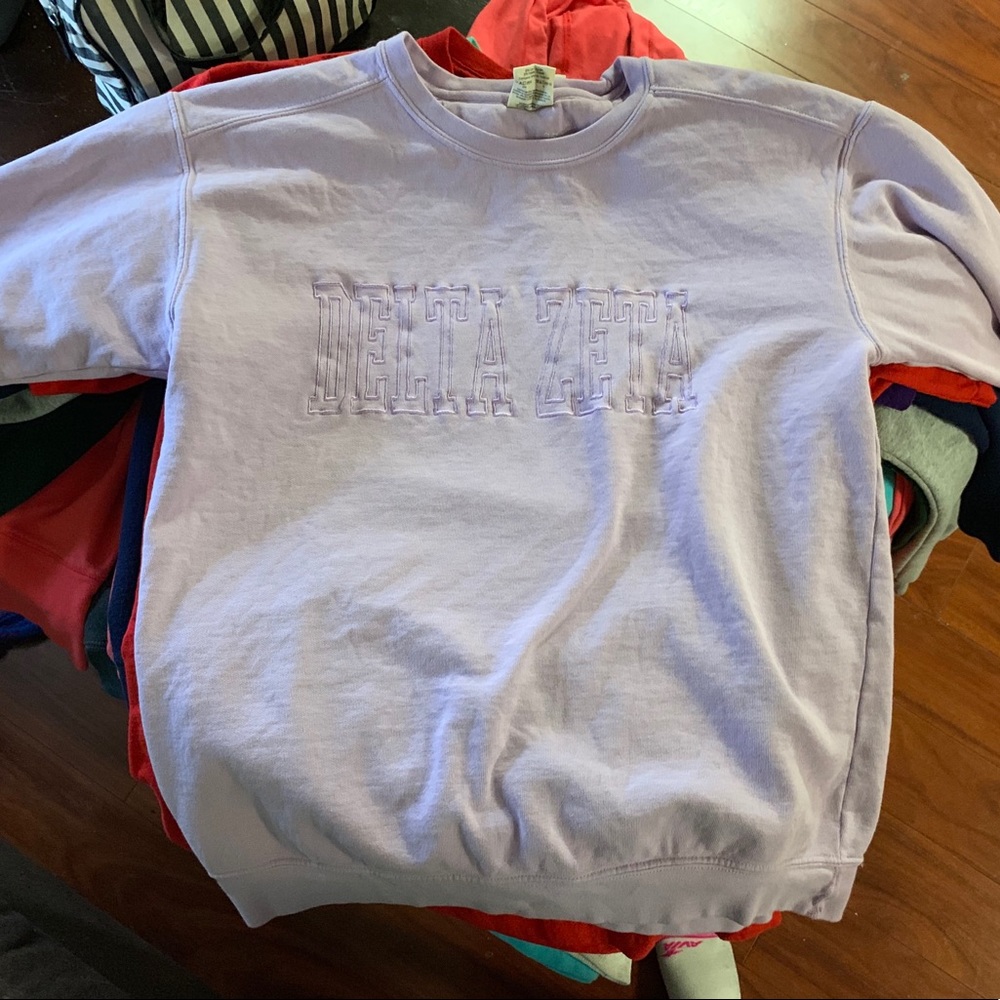 Delta Zeta Comfort Colors Crewneck